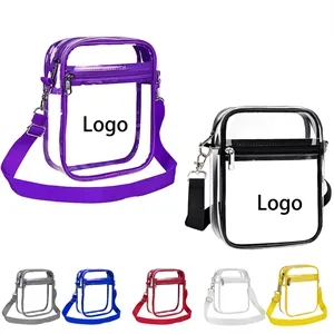 Clear PVC Crossbody Bag Stadium Approved for Concert