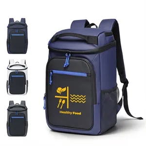 Water-Resistant 30 Can Insulated Cooler Backpack