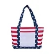 Americana 600D Beach Tote | https://www.bestnamebadges.com