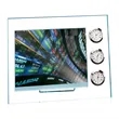 Dateline Clock/Frame - Jade/Chrome | https://www.bestnamebadges.com