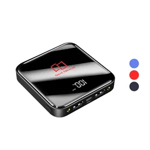 10000 mAh Thin Small Glass Power Bank with digital display