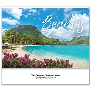 Beaches Spiral Wall Calendar