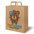 13 X 15 Inch Custom Paper Shopping Bag With Handles | https://www.bestnamebadges.com