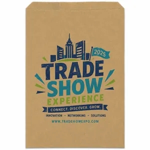 6 X 9 Inch Custom Flat Merchandise Paper Bags