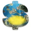 Dollar Sign Shaped Microfiber Cleaning Cloth | https://www.bestnamebadges.com