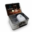 Retro Lunchbox & Single 12 Oz. Stemless Wine | https://www.bestnamebadges.com
