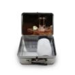 Retro Lunchbox & Single 12 Oz. Stemless Wine | https://www.bestnamebadges.com