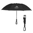 46" Arc Telescopic Inversion Umbrella With Carabiner Hand... | https://www.bestnamebadges.com