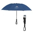 46" Arc Telescopic Inversion Umbrella With Carabiner Hand... | https://www.bestnamebadges.com