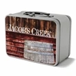 Retro Lunchbox & Single 10 Oz. Stemless Wine | https://www.bestnamebadges.com