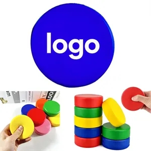 2 15/16'' Premium PU Foam Ice Hockey Puck Stress Ball