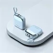 Custom 10000mAh Mini Power Bank With Built In Cables Gifts | https://www.bestnamebadges.com