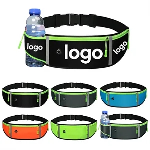Waterproof Nylon Night Safety Water Bottle Running Fanny Pac