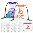 Clear Stadium Drawstring Sportpack | https://www.bestnamebadges.com