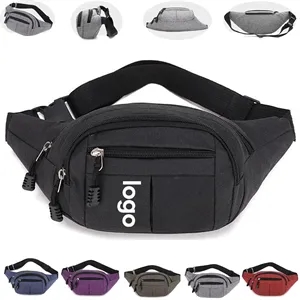 Waterproof Nylon Multi pocket crossbody fanny pack