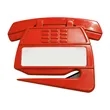 Telephone Shape Plastic Letter Opener Envelope Slitter | https://www.bestnamebadges.com