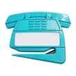 Telephone Shape Plastic Letter Opener Envelope Slitter | https://www.bestnamebadges.com