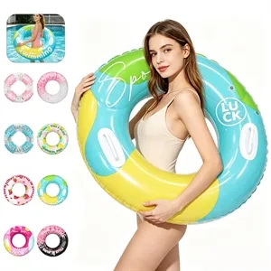 36" Large PVC Inflatable Pool Swim Ring W/ Handle
