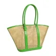 Extra Large Rattan Woven Beach Tote Bag W/ Handle | https://www.bestnamebadges.com