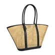 Extra Large Rattan Woven Beach Tote Bag W/ Handle | https://www.bestnamebadges.com