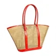 Extra Large Rattan Woven Beach Tote Bag W/ Handle | https://www.bestnamebadges.com