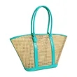 Extra Large Rattan Woven Beach Tote Bag W/ Handle | https://www.bestnamebadges.com