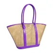 Extra Large Rattan Woven Beach Tote Bag W/ Handle | https://www.bestnamebadges.com
