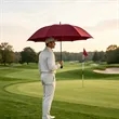 55" Arc Auto Open Double Layer Stick Golf Umbrella | https://www.bestnamebadges.com