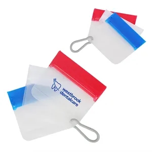 Nanite 3-Piece Mini Zipper Utility Bags with Carabiner