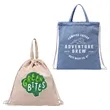 Pueblo Recycled Cotton & RPET Drawstring Bag | https://www.bestnamebadges.com