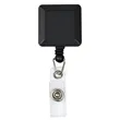 Square Badge Reel w/ Custom Imprint & Alligator clip | https://www.bestnamebadges.com