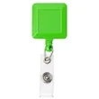 Square Badge Reel w/ Custom Imprint & Alligator clip | https://www.bestnamebadges.com