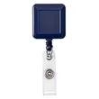 Square Badge Reel w/ Custom Imprint & Alligator clip | https://www.bestnamebadges.com