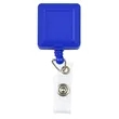 Square Badge Reel w/ Custom Imprint & Alligator clip | https://www.bestnamebadges.com