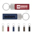 Luxe Zinc Alloy Key Chain With Short Leather Lanyard | https://www.bestnamebadges.com