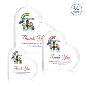 Davina Heart VividPrint™ Award - Clear