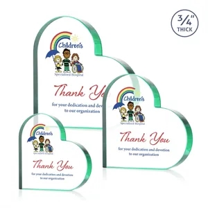 Davina Heart VividPrint™ Award - Emerald