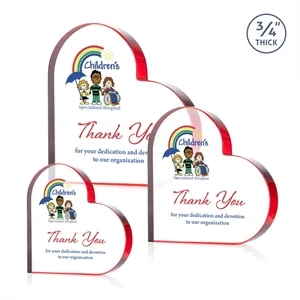 Davina Heart VividPrint™ Award - Red