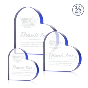 Davina Heart Award - Blue