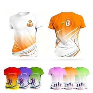 Dye Sublimated Short Sleeve T-Shirt Quick Dry
