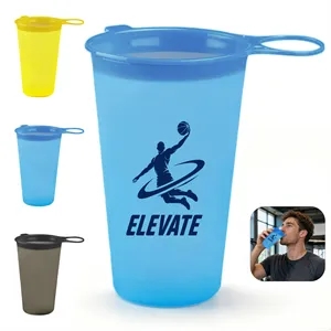 7Oz Race Day Soft Running Water Cup W/Ring