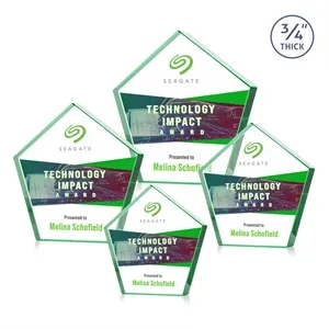Belmar Pentagon VividPrint™ Award - Emerald