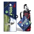 Custom Sublimated Waffle Golf Towel  With Hanging Loop | https://www.bestnamebadges.com