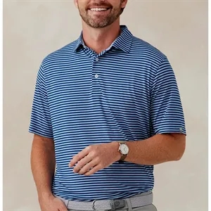 tasc Men's Cloud Air Stripe Polo
