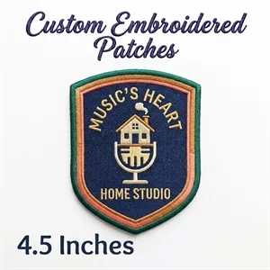 4.5 inches 100% Embroidered Patch - Sew on