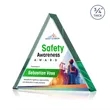 Adler Triangle VividPrint™ Award - Emerald | https://www.bestnamebadges.com