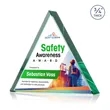 Adler Triangle VividPrint™ Award - Emerald | https://www.bestnamebadges.com