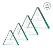 Adler Triangle Award - Emerald | https://www.bestnamebadges.com