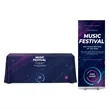 Retractable Banner Stand and Draped Table Cover Event Bundle | https://www.bestnamebadges.com