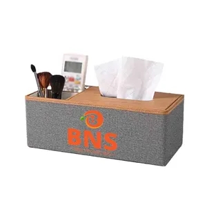 Home Tissue Box Cover with Remote Control Holder